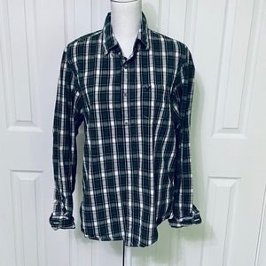 American Eagle Green Button-Up Blouse